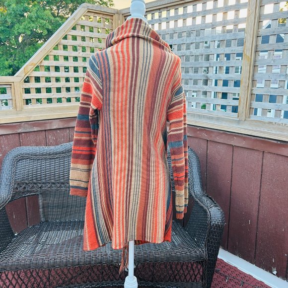 Morningside Rural Fringe Sweater Knitted Cardigan Coat (size S) - Picture 6 of 9